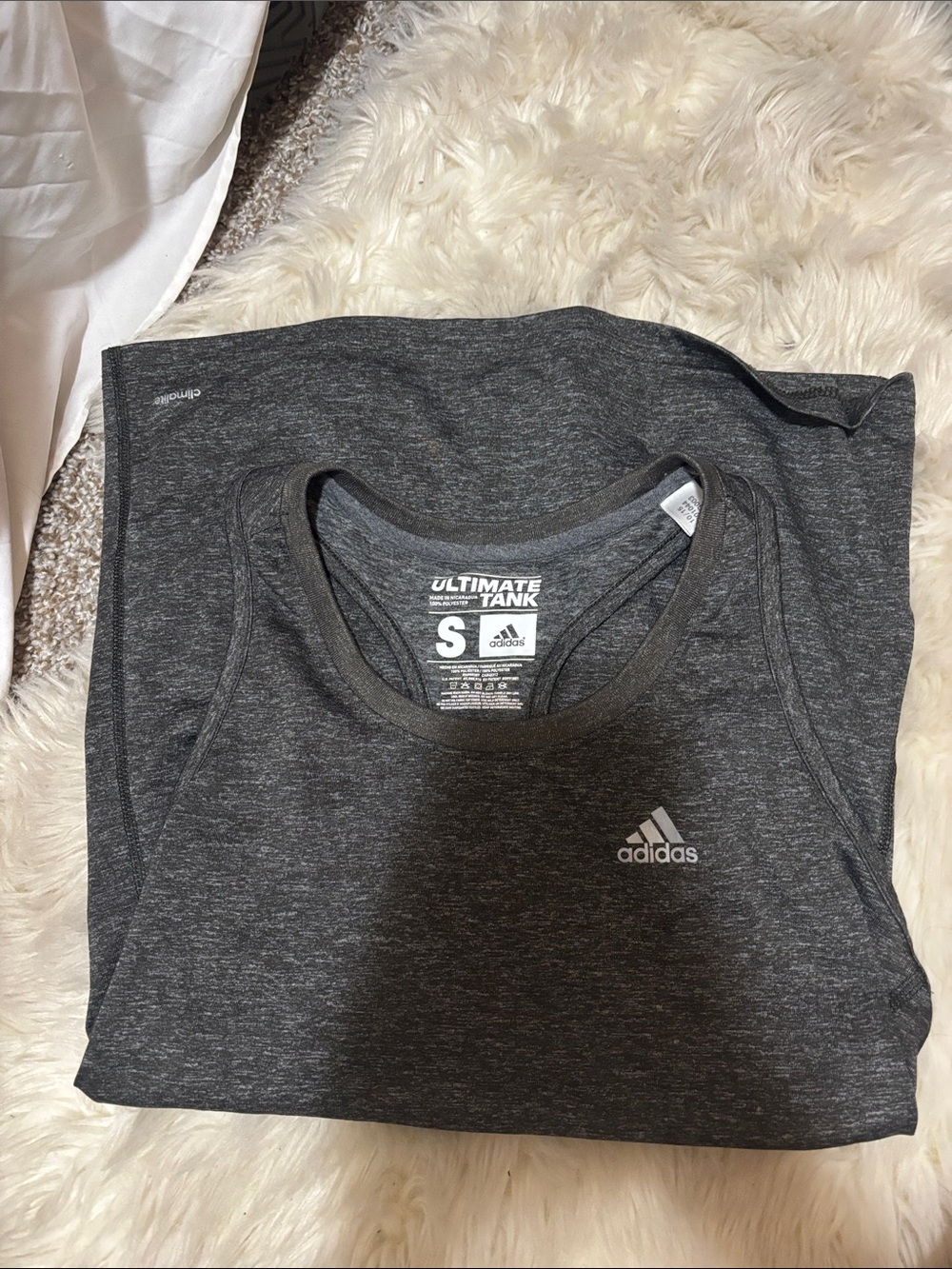 Adidas Dark Gray Ultimate Tank Top